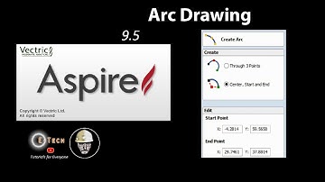 Aspire 9.5- ARC Drawing Tutorial |  CNC Wood Carving Software