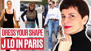 Dress For Your Shape: J LO's Pear Shape in Paris Gets Styled