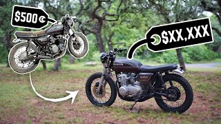 I turned a $500 scrap bike into a custom vintage scrambler