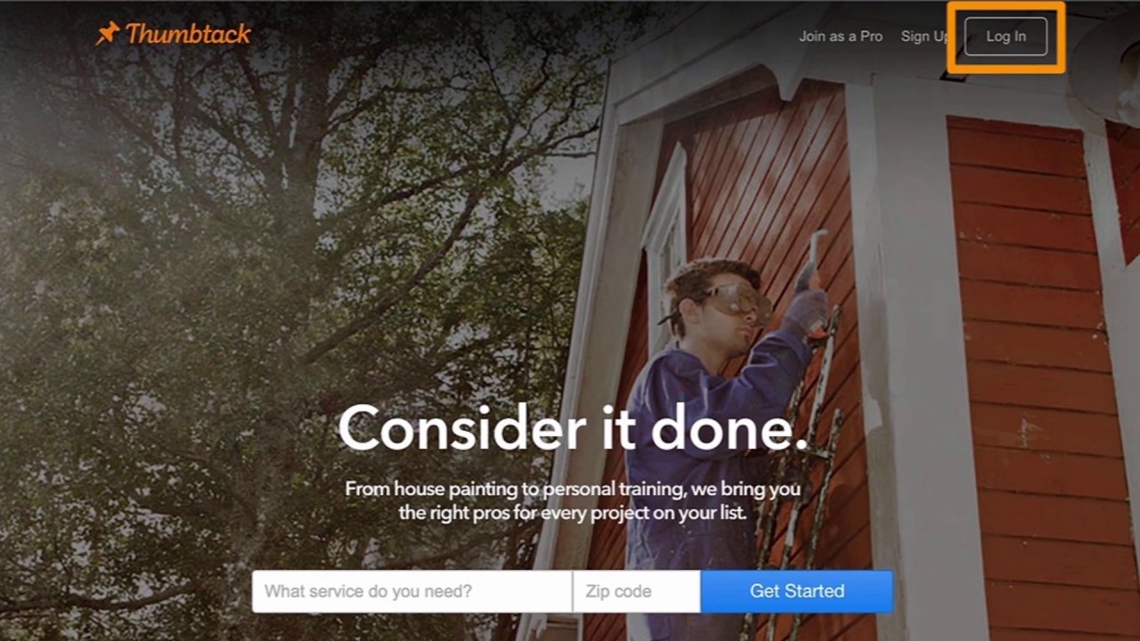 How to Log in to Your Thumbtack Account YouTube