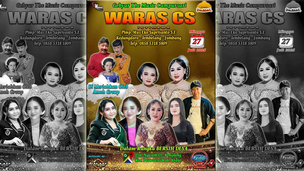 🔴📡Gebyar The Music Campursari WARAS CS Istimewa Kedungdoro - Tembelang Jombang Telp. 0858 5318 5809