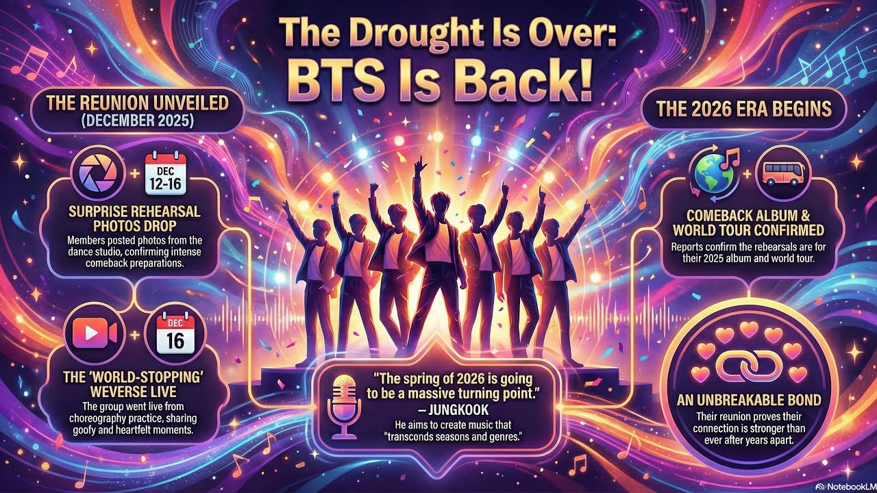 THEY’RE FINALLY BACK! BTS OT7 Reunion Live & Rehearsal Photos (Full Breakdown)