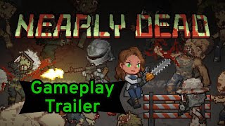 Nearly Dead - 2D Pixel Hardcore Zombie Survival Gameplay Trailer screenshot 5