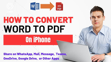 How to Convert MS Word to PDF and Share using iPhone  #pdfconverter #wordtopdf #wordtopdfconverter