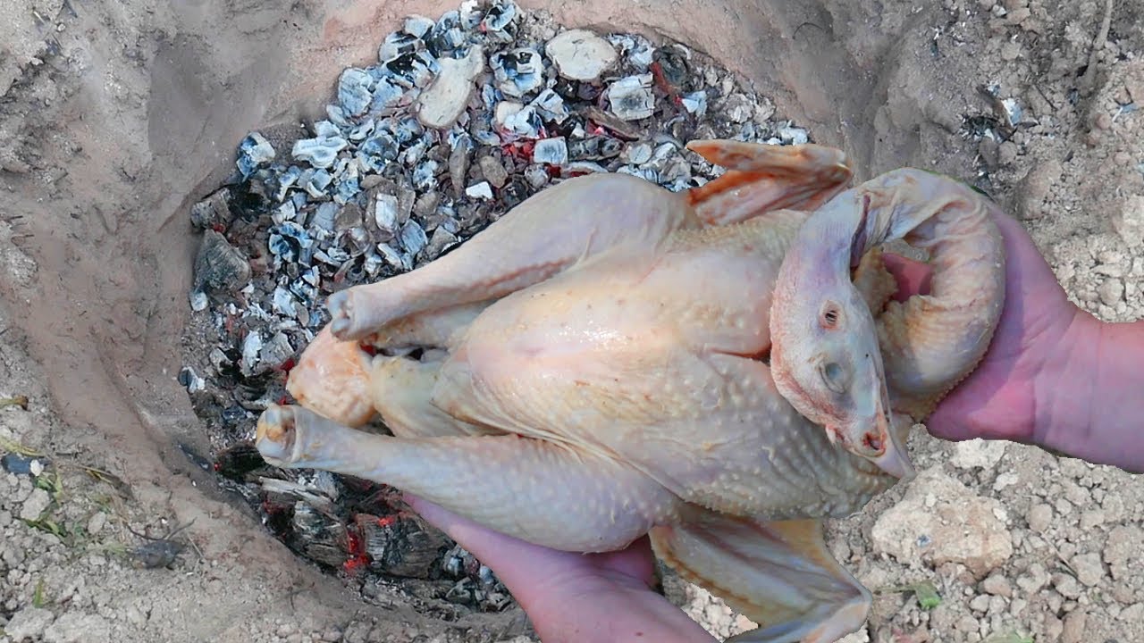 ПРИГОТОВИЛИ ОГРОМНУЮ ИНДЕЙКУ ЗАПЕЧЕННУЮ В ЗЕМЛЕ. ENG SUB