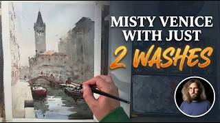 Watercolor Tutorial: Soft Edge Trick That Makes Venice Glow | Simon Schmidt screenshot 2