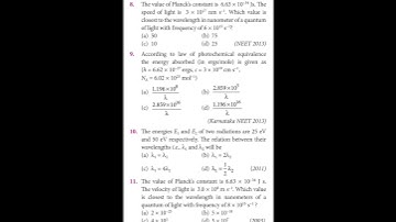 previous year questions # atomic structure # neet # AIIMS // chemistry