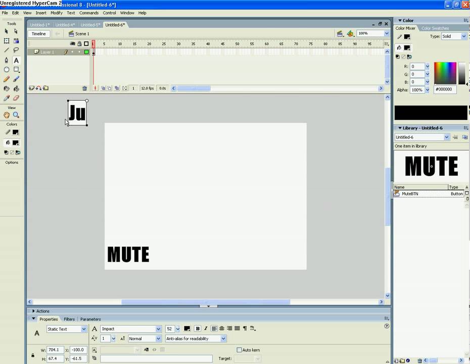 Flash tutorial : Make a Mute and Quality buttons - YouTube