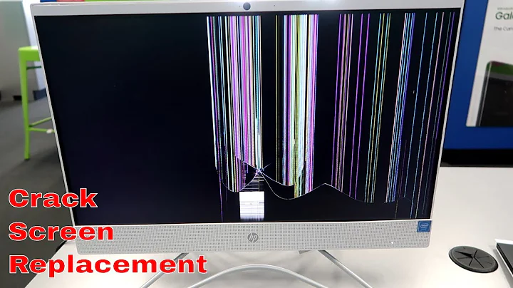 Hp 22" 22-c0073w 22-c0063wHDD RAM Replacement LCD Screen Assembly With Cables & Frame disassembly