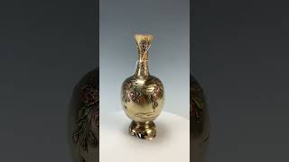 Lot 139a  Japanese Silver U0026 Enamel Vase Meiji 18681912