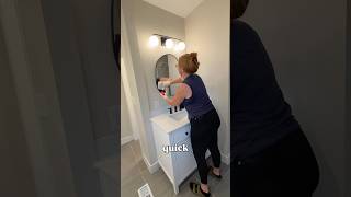 Vanity Reset #vanity #airbnb #airbnbclean #cleaning #clean