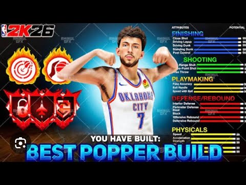 2k26- theater and park gameplay best popper build 
