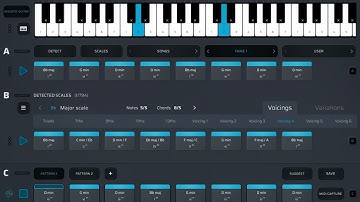 Scaler 2 iOS chord progression