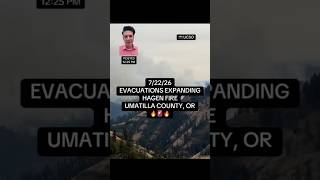 7/22/26 midday update on the Hagen Fire which is growing with expanded evacuations. #hagenfire #orwx 7/22/26 midday update on the Hagen Fire which is growing with expanded evacuations. #hagenfire #orwx