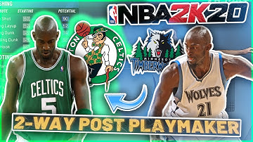 KEVIN GARNETT BUILD IN NBA 2K20! | Rare 2-Way Big Man Build!