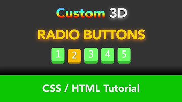 Custom 3D Radio Buttons – CSS / HTML Tutorial
