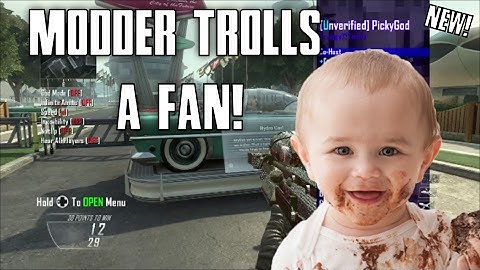 BEST MODDER TROLLS A FAN/GIVES HIM THE MOD MENU! Killing Kid With AIMBOT! (Black Ops 2 Mod Trolling)