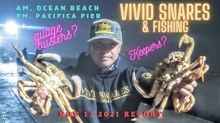 Crab Snaring Ocean Beach & Pacifica Pier for Dungeness Crab 