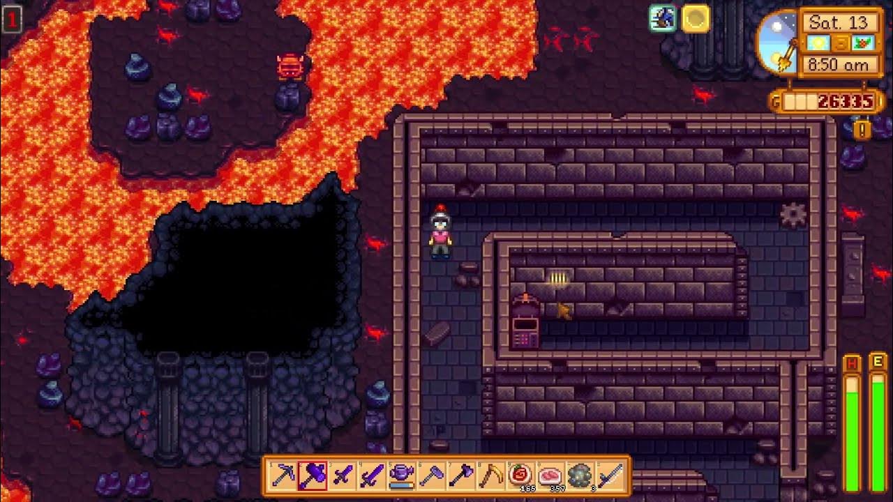 Stardew Valley Two treasure chests in the first level of volcano