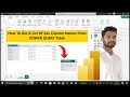 Extract Column Names From A Table In POWER BI