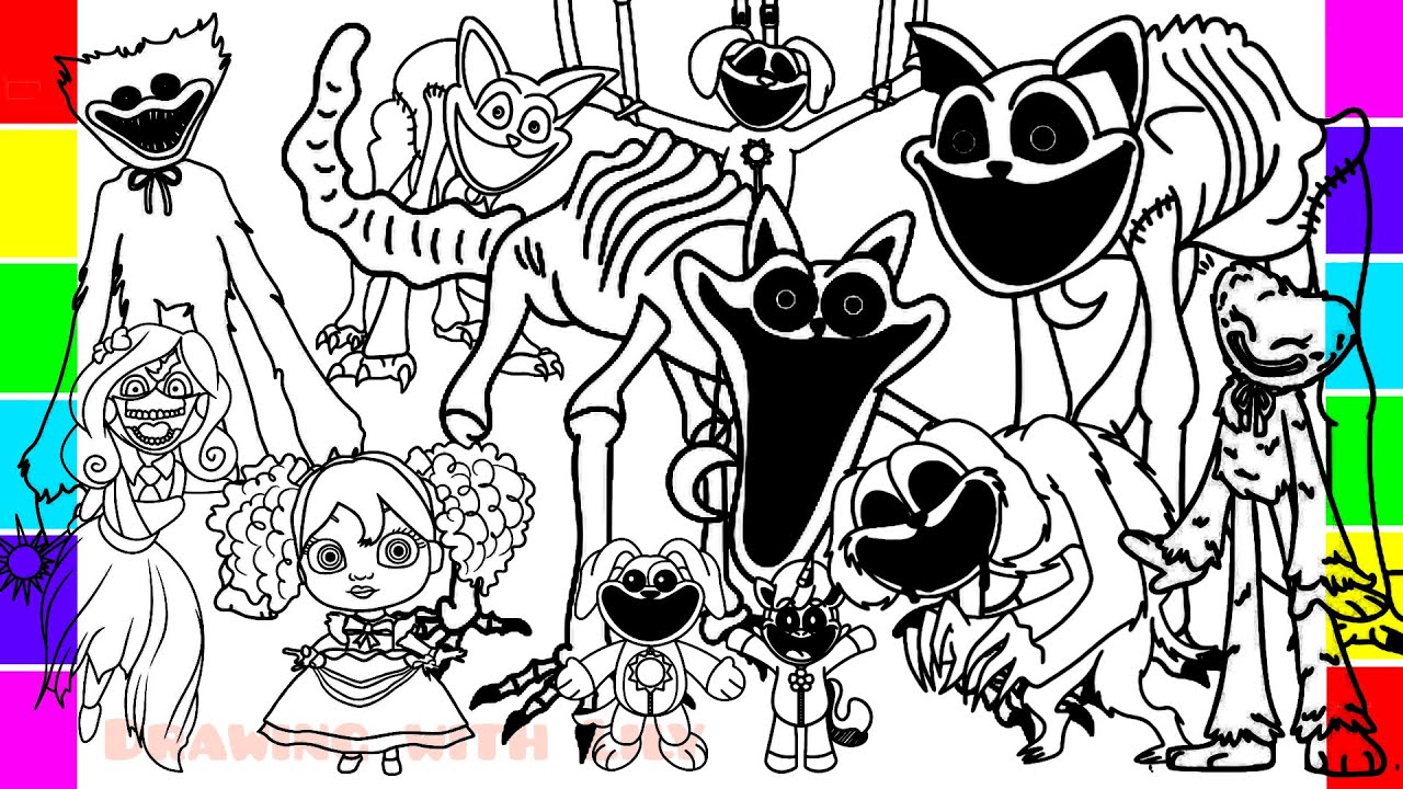 POPPY PLAYTIME CHAPTER 3 Coloring Pages / How to Color New Monsters and ...