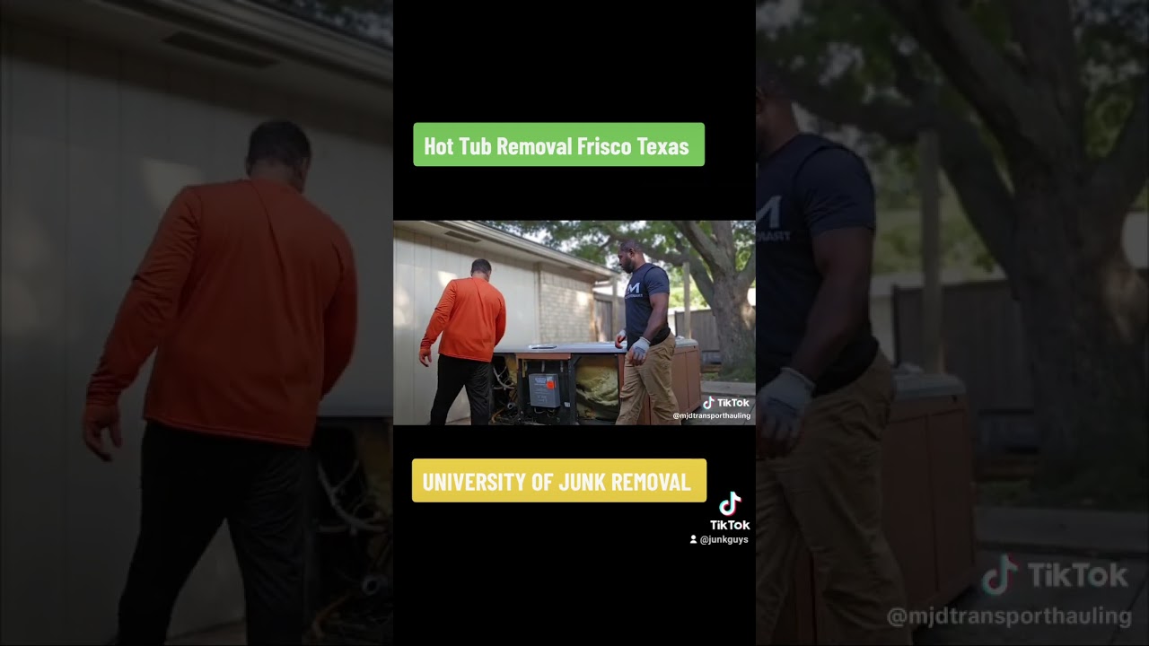 Hot tub removal and haul off in the city of Frisco, Texas 
