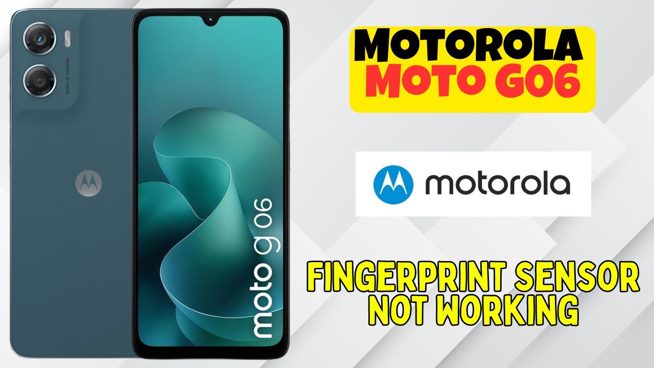 Сканер отпечатков пальцев Motorola Moto G06 не работает | Как исправить проблему с отпечатками па...