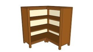 http://www.howtospecialist.com/finishes/furniture/corner-bookcase-plans/ SUBSCRIBE for a new DIY video almost every single day! 