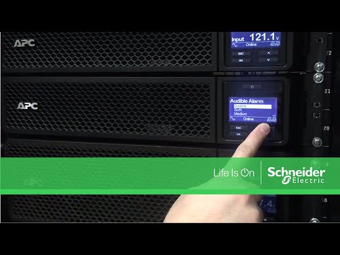Muting Audible Alarms on APC Smart-UPS On-Line SRT Series | Schneider Electric Support