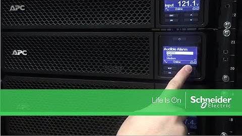 Muting Audible Alarms on APC Smart-UPS On-Line SRT Series | Schneider Electric Support