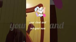 [DISNEY] The Aristocats - Scales And Arpeggios [HARP MUSIC] #shorts
