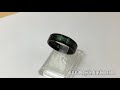 Tungsten Carbide Ring Black Green Celtic Dragon Knot Green Tone Resin Inlay Meteorite Wedding Band