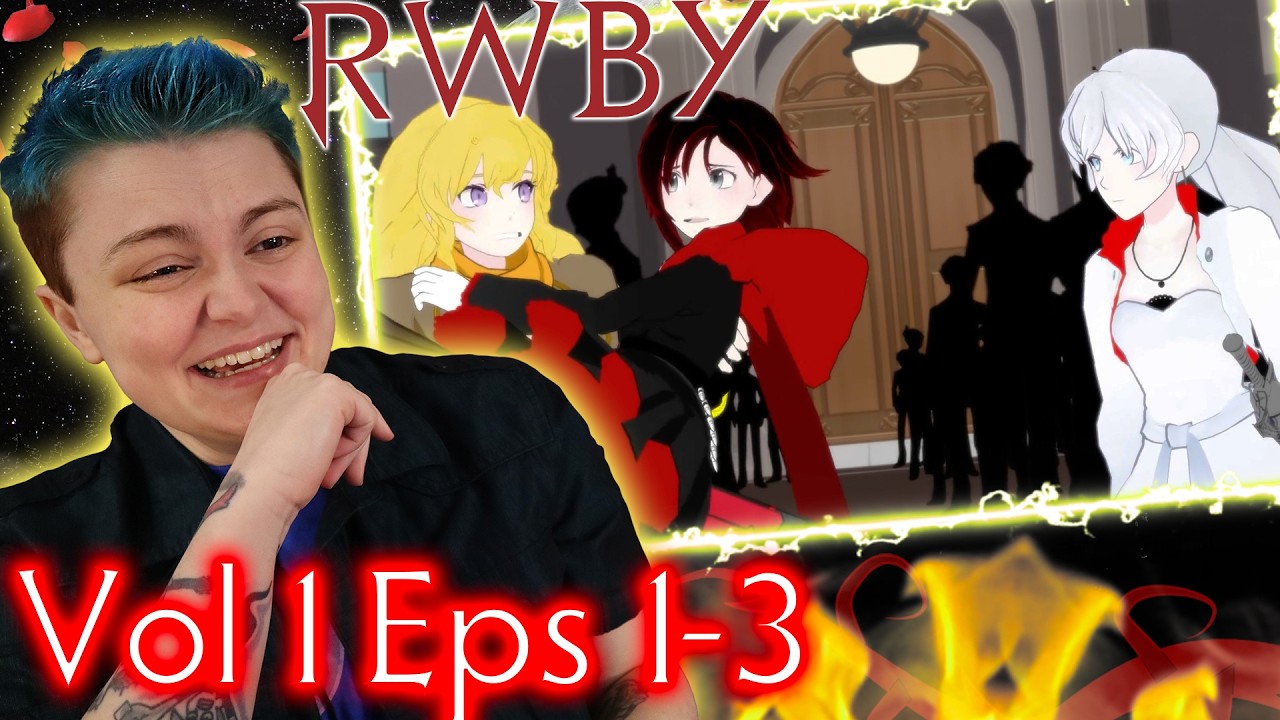 HILARIOUS!!!!~RWBY V1 Eps1-3 REACTION!!!!