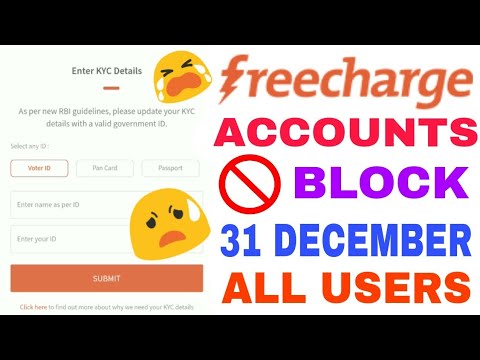 RBI Notice Your Freecharge Account Will Be Block After 31 December 2017 !! How To Complete Your KYC free paytm cash online website
