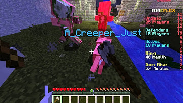 Mineplex Hackers: A_Creeper_Just regen and killaura hacking in castle siege