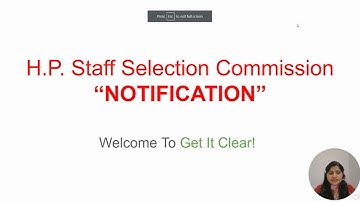 HPSSC Hamirpur - Final Result - NOTIFICATION - HP Staff Selection Commission - Assistant Programmer