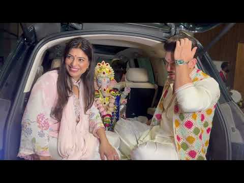 Arjun Bijlani Ganpati Visarjan | Divya Agarwal & KhanZaadi