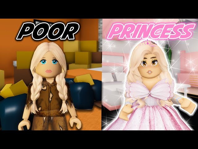 POOR TO PRINCESS IN ROBLOX BROOKHAVEN! class=