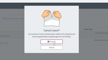 CDTRS 3 - Cancelling a Leave Request