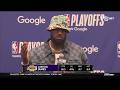 LeBron James POSTGAME INTERVIEWS | Los Angeles Lakers beat Houston Rockets 112-108 in Game 3
