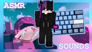 Keyboard + Mouse ASMR Sounds (Handcam) | Hypixel Bedwars