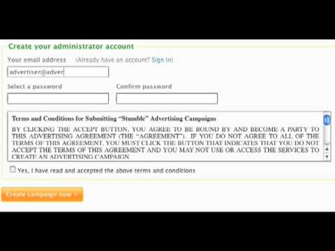 How to create a StumbleUpon advertising campaign
