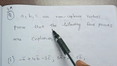 Prove that Four Points are Coplanar || Addition of Vectors ||