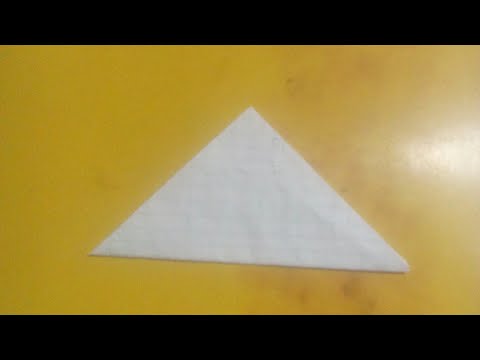 Video: Cara Membuat Segitiga Daripada Kertas