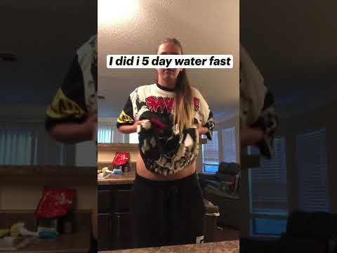 Beginning of the 5 day water fast (part 1) #shortsvideo