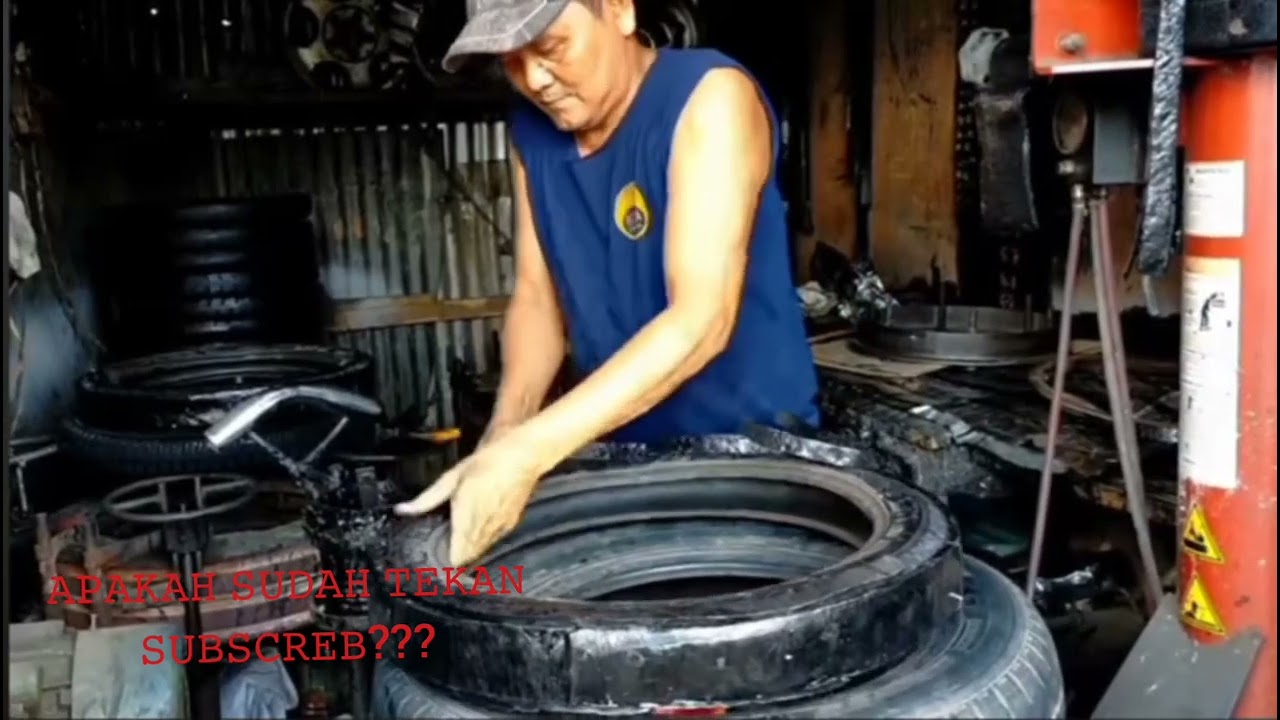 Proses Vulkanisir Ban Motor Bekas  || Omset Sampai Puluhan Juta