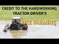 Rice Planting/the Hardworking Person Behind the Tractor & Agricultural Machine