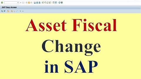 Closing the Asset Year and Change the New Year in SAP