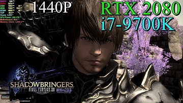 Final Fantasy XIV Shadowbringers BENCHMARK RTX 2080 & 9700K 4.8GHz [ Ultra - 1440P ]