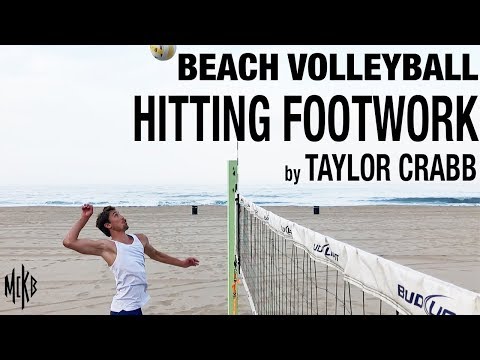 Beach Volleyball Hitting Footwork by Taylor Crabb